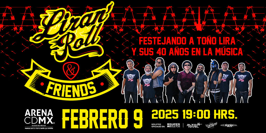 LIRAN' ROLL presentará Liran' Roll & Friends en la Arena CDMX