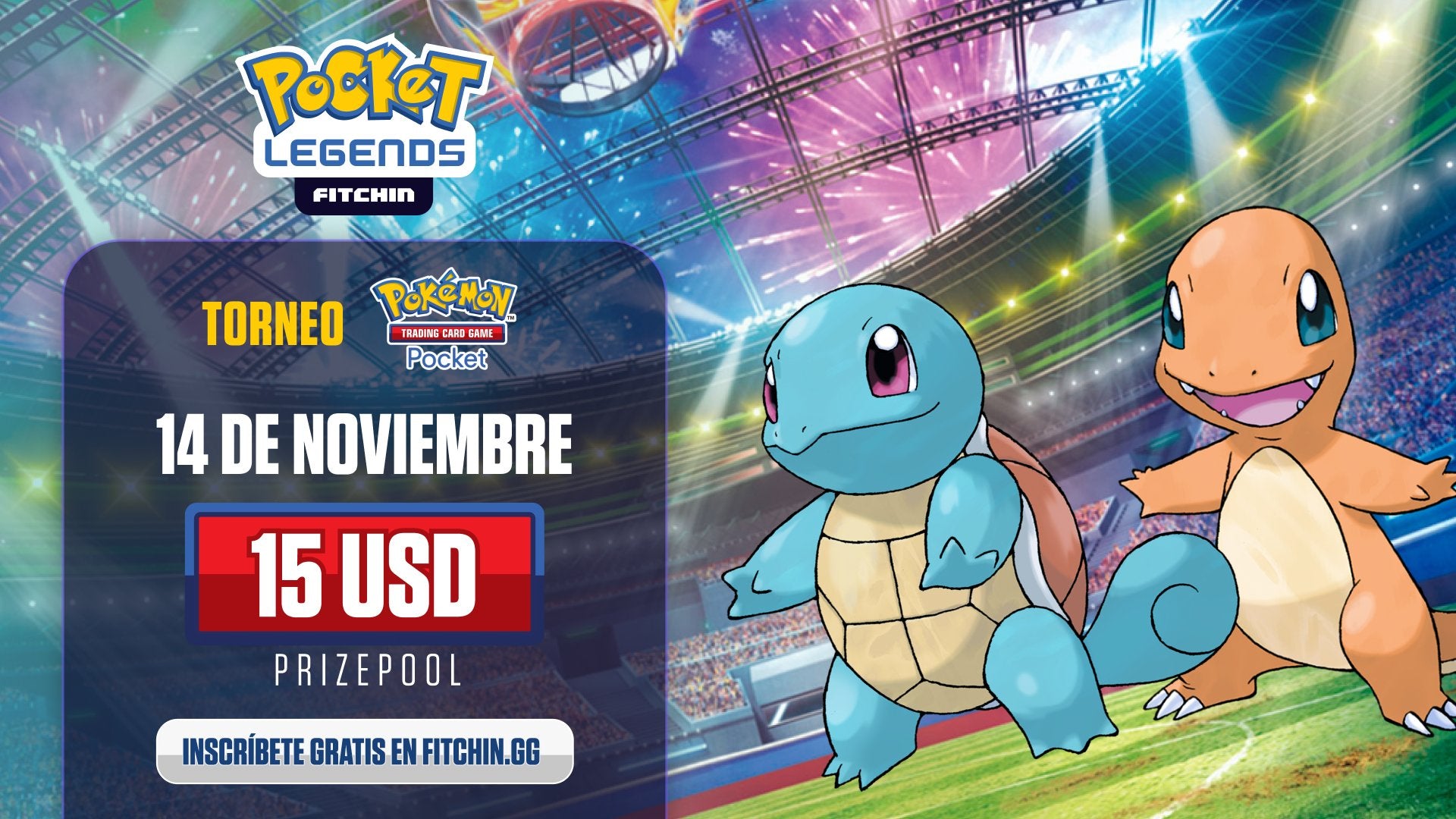 Pokemon TCG Pocket: torneo gratuito de la mano de FITCHIN