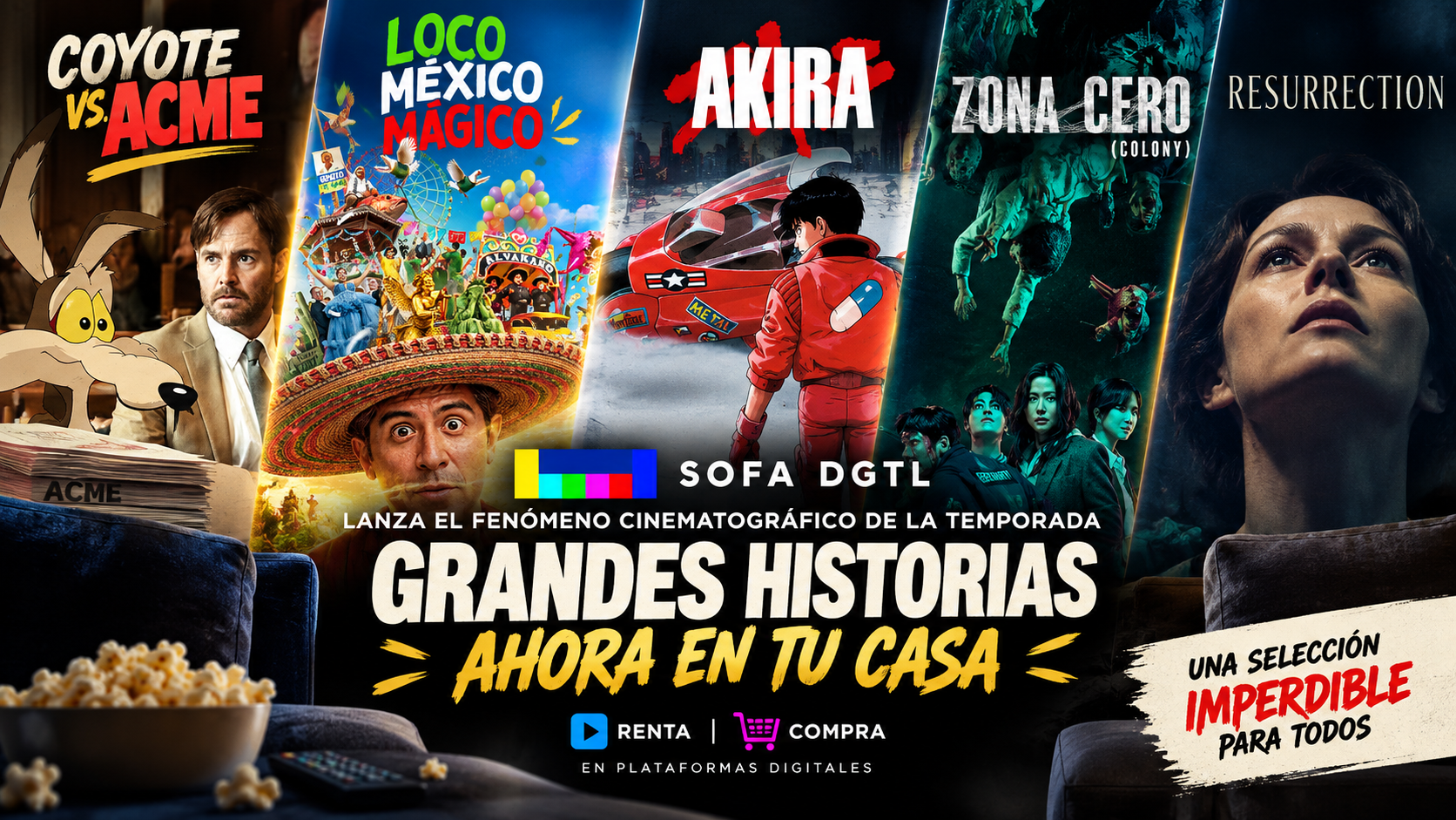 Llega a Streaming Coyote vs. Acme y Loco México Magico parte de los estrenos de Octubre