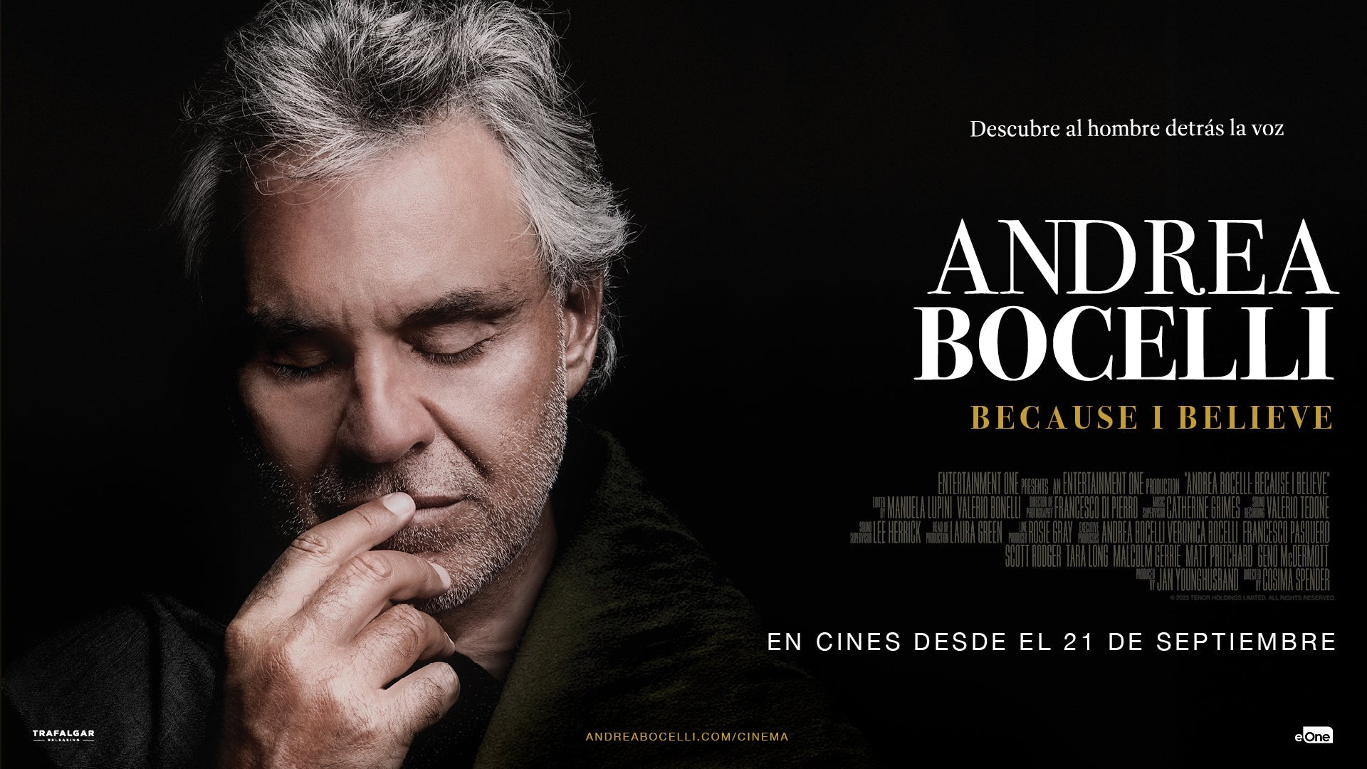 La preventa de Andrea Bocelli: Because I Believe ya está activa