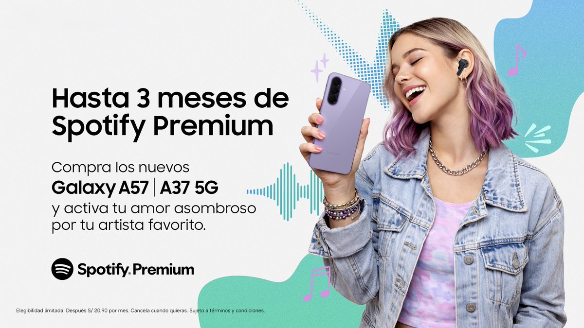 Samsung anuncia alianza con Spotify para potenciar la experiencia musical con la nueva serie Galaxy A