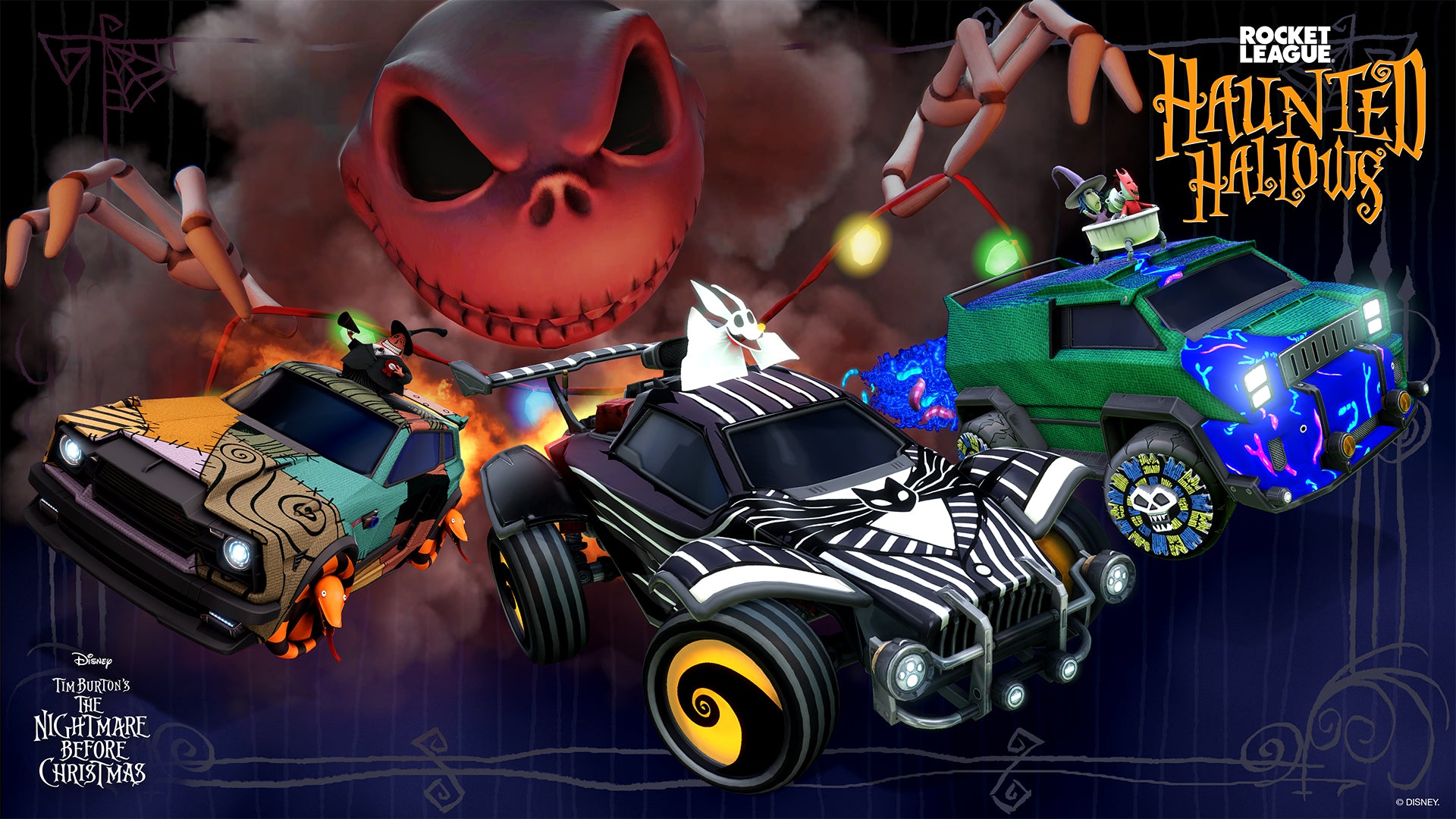 EL EXTRAÑO MUNDO DE JACK DE DISNEY Y TIM BURTON LLEGA A ROCKET LEAGUE® PARA HAUNTED HALLOWS