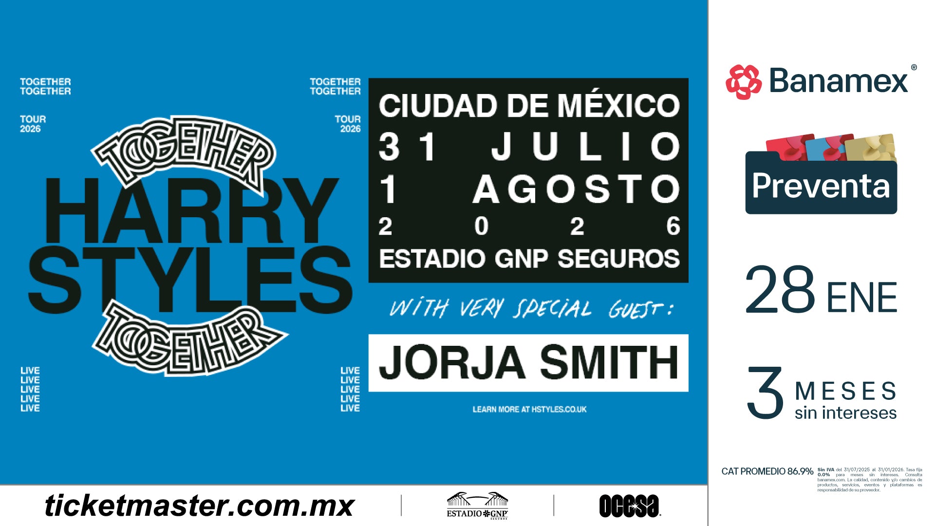 ¡HARRY STYLES REGRESA CON UNA RESIDENCIA GLOBAL EN SIETE CIUDADES – TOGETHER, TOGETHER!