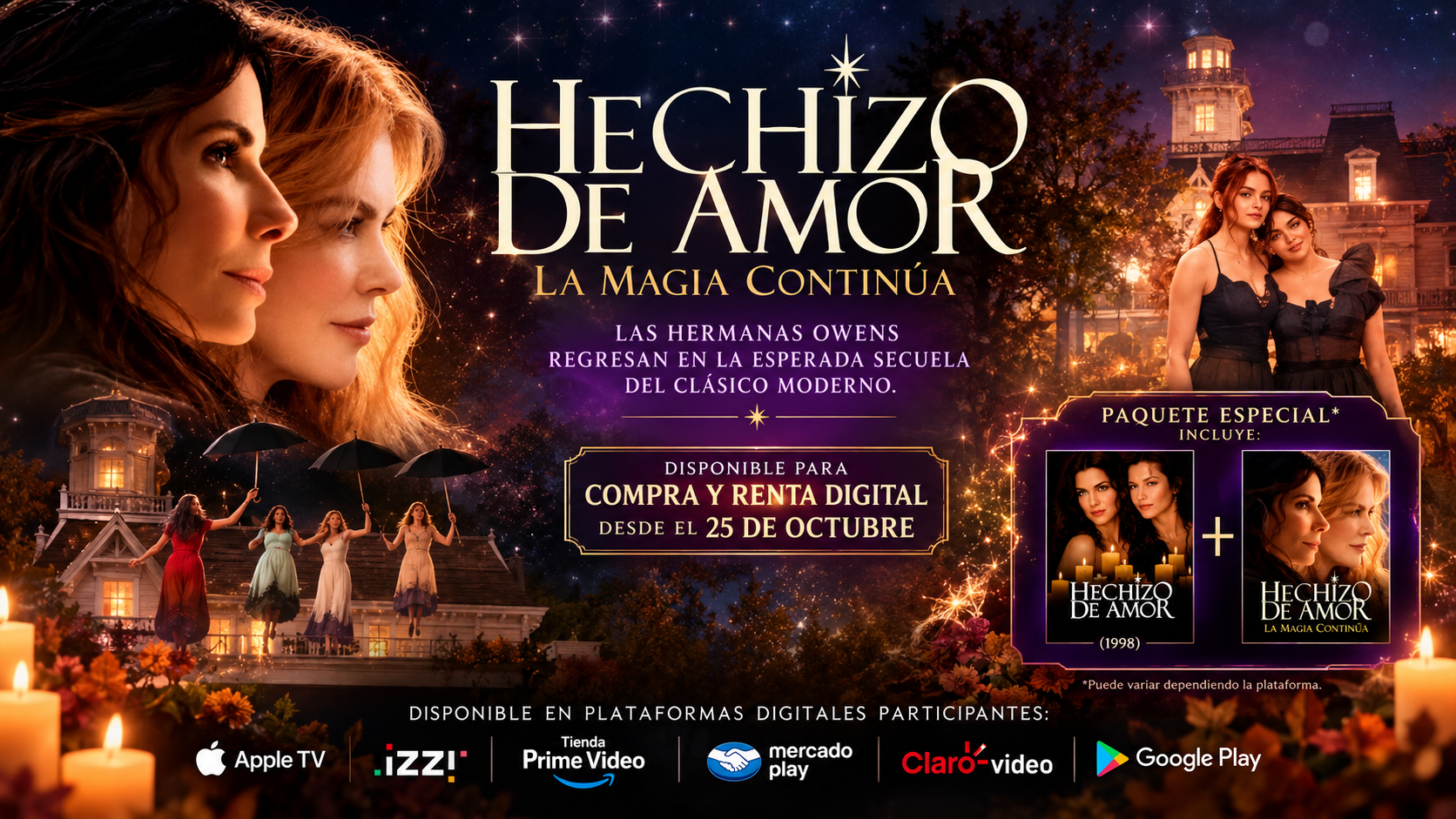 Hechizo de amor: La magia continúa ya disponible en formato digital para compra y renta