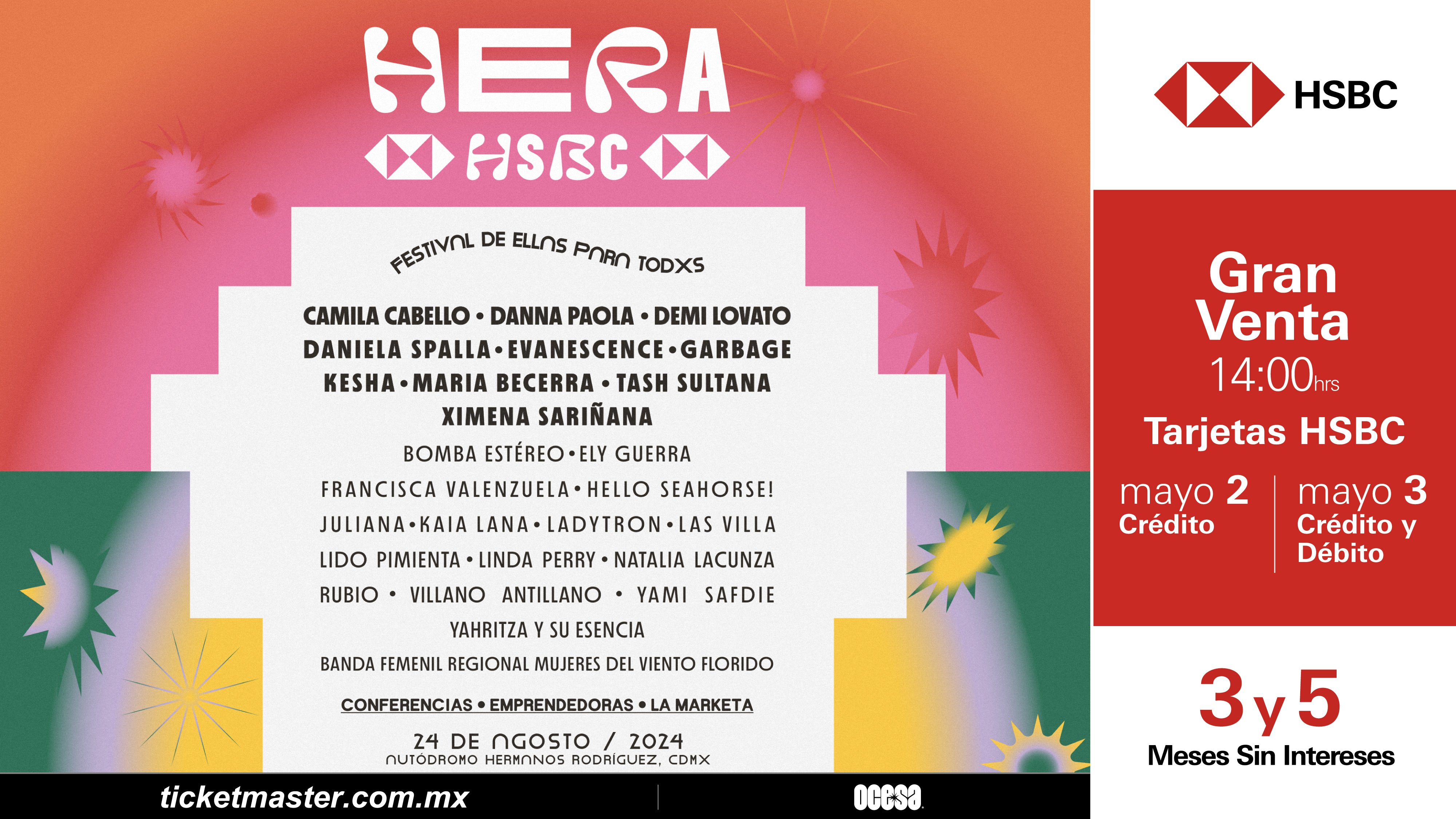 Hera HSBC, un festival de ellas para todxs