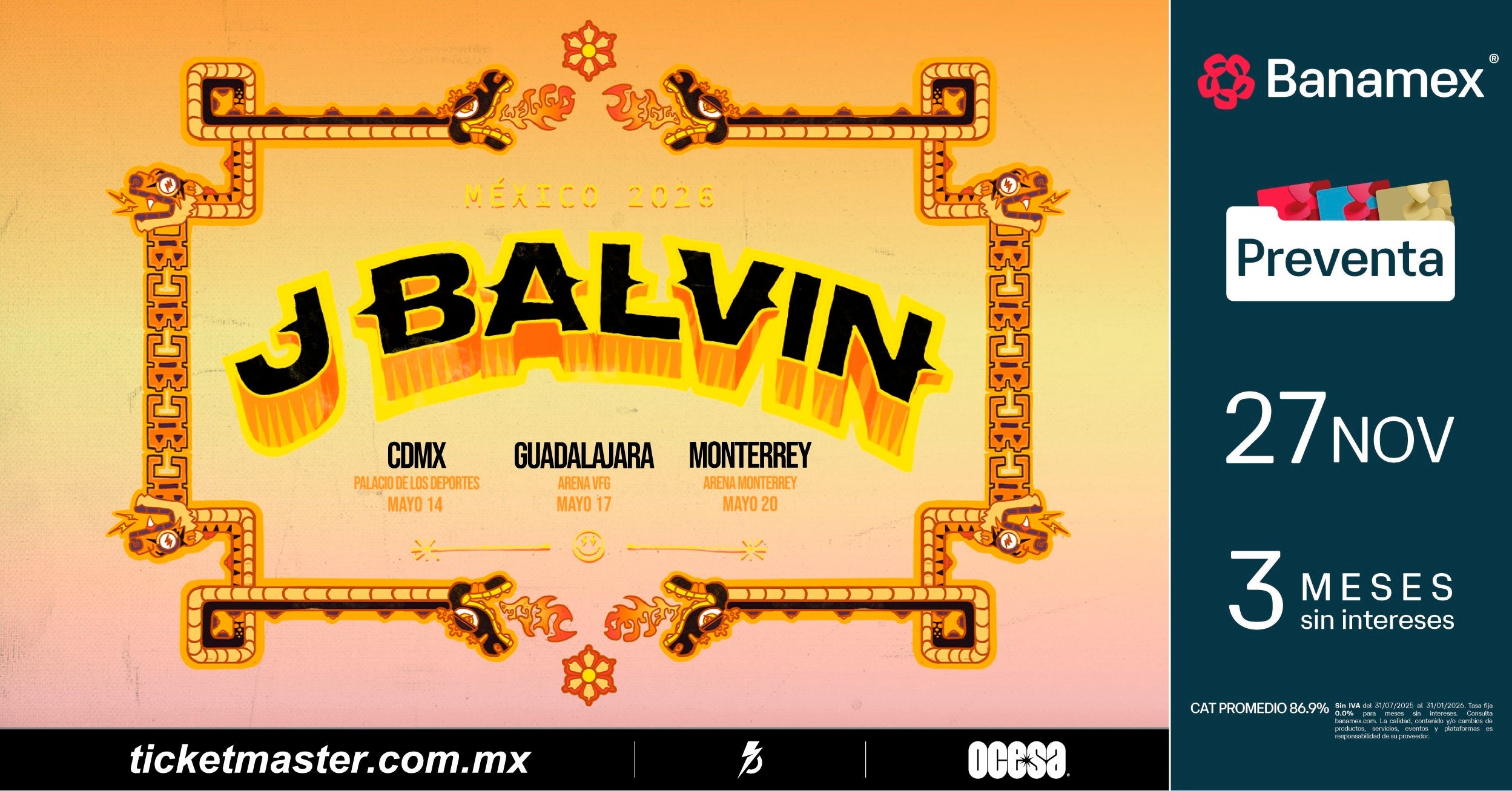 J Balvin anuncia gira en México para 2026
