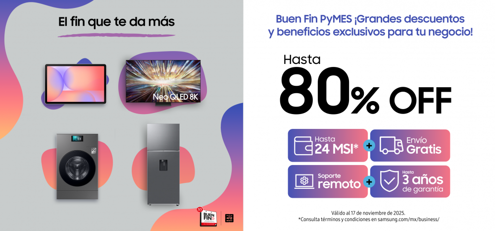 Durante este Buen Fin aprovecha las ofertas de Samsung