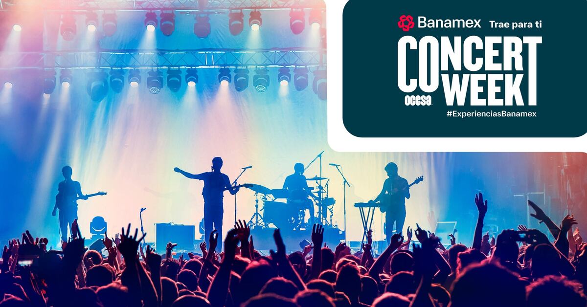 OCESA, Ticketmaster y Banamex lanzan la edición más grande de Concert Week con más de 150 conciertos al 2x1