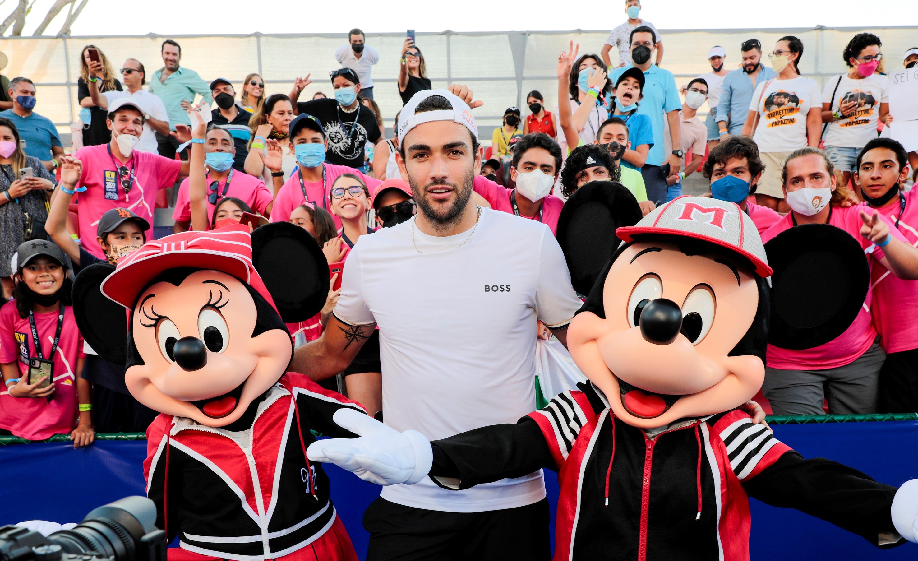 Mickey y Minnie en el Kids Day del Abierto Mexicano de Tenis