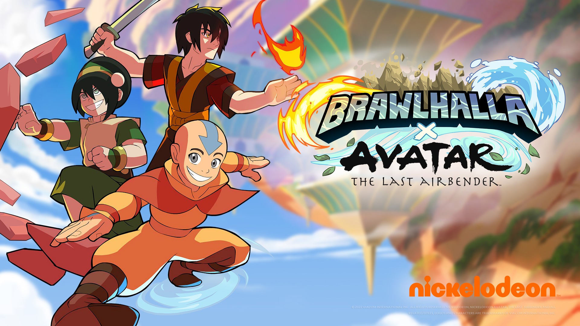 Los héroes de Avatar: The Last Airbender Aang, Toph y Zuko se unirán a Brawlhalla como crossovers épicos el 16 de noviembre