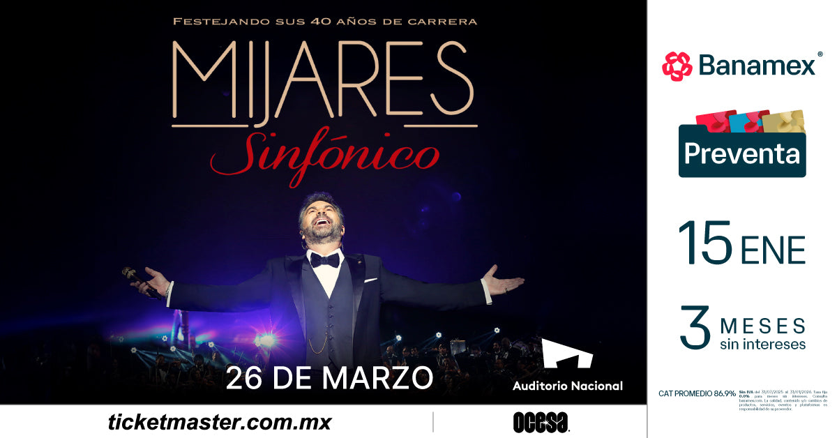 Mijares celebra 40 años de carrera con concierto sinfónico