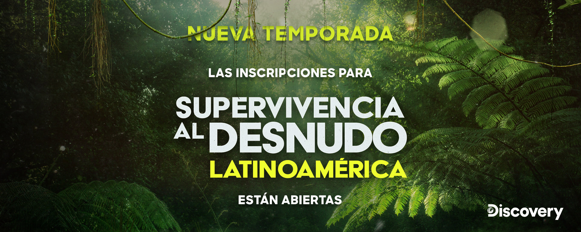 DISCOVERY ABRE INSCRIPCIONES AL CASTING DE LA NUEVA TEMPORADA DE “SUPERVIVENCIA AL DESNUDO LATINOAMÉRICA”