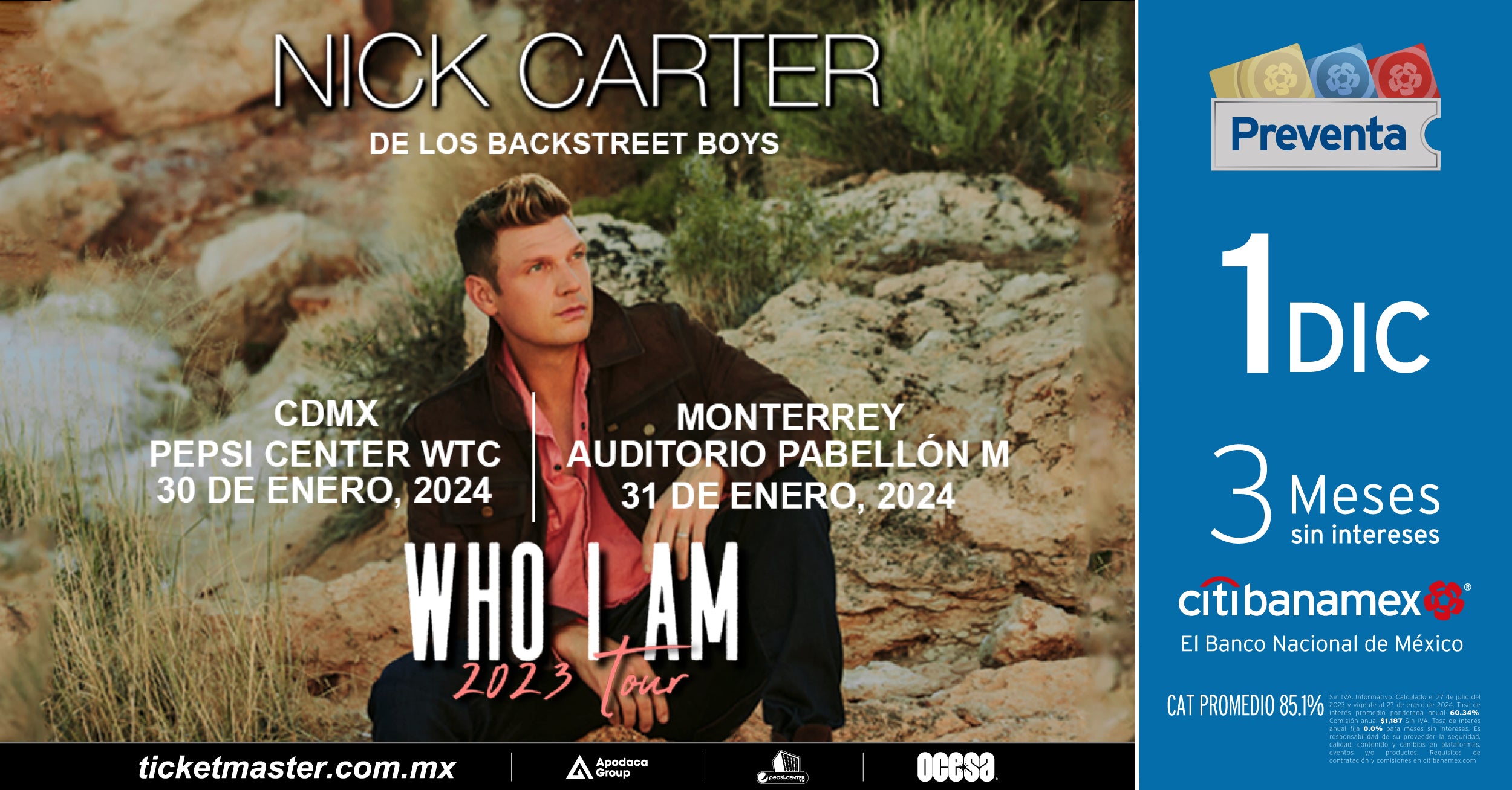 ¡Nick Carter vuelve a México con su proyecto como solista!