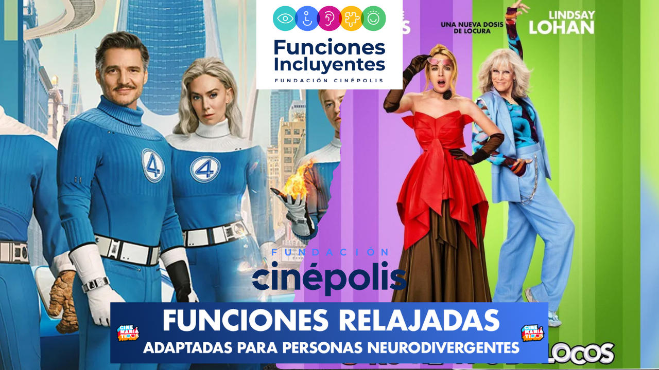 Funciones Relajadas LOS 4 FANTÁSTICOS: PRIMEROS PASOS y OTRO VIERNES DE LOCOS