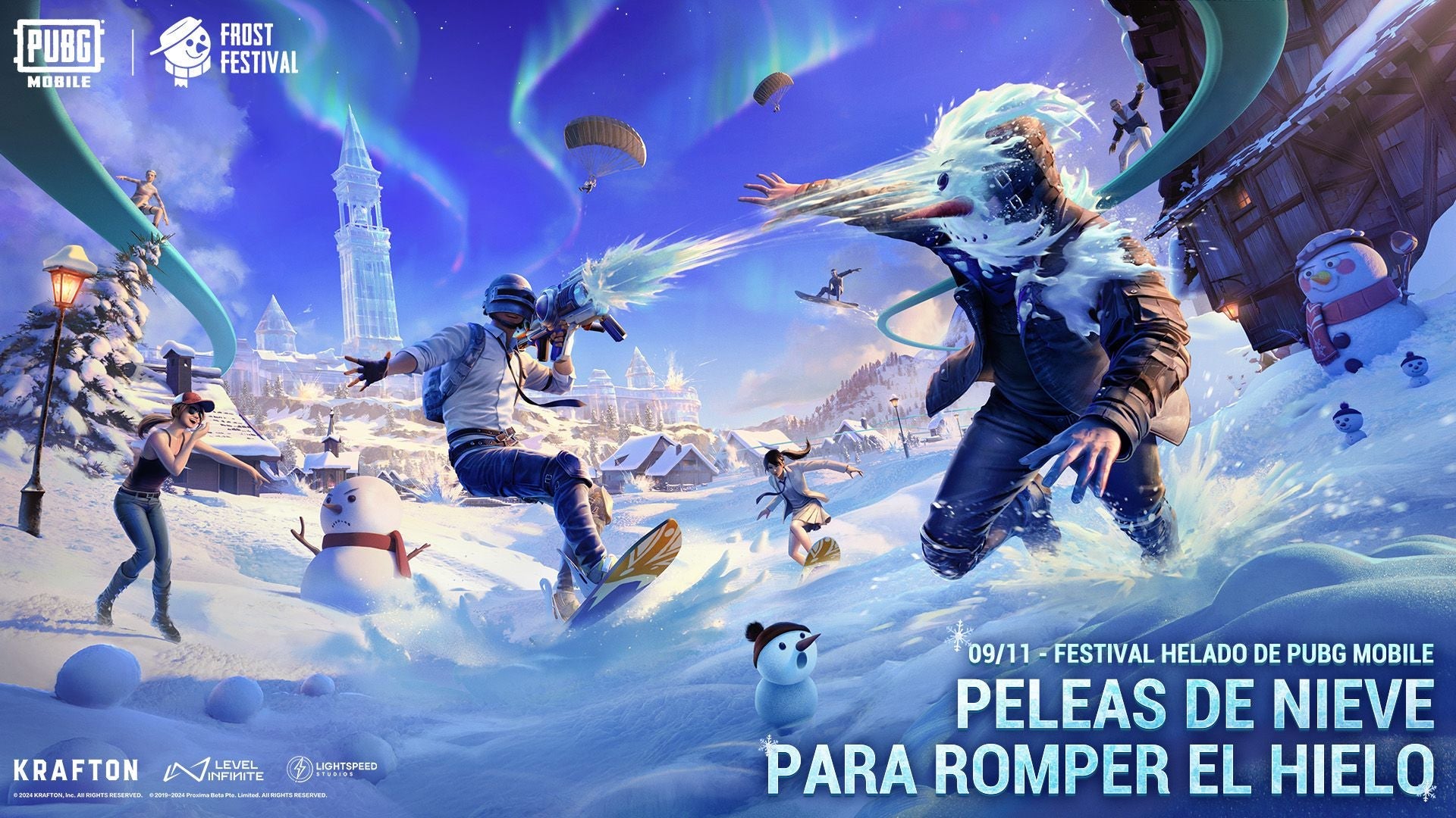 Prepárate para la batalla con la llegada del Festival Helado en la actualización 4.1 de PUBG MOBILE