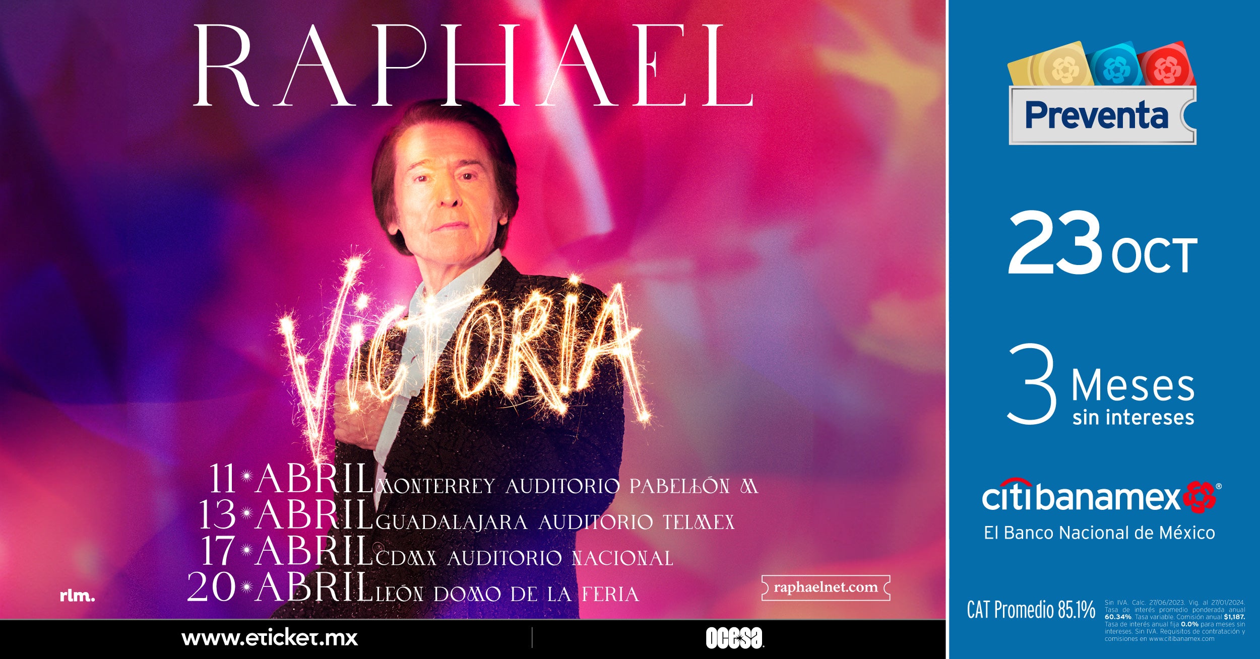 Raphael vuelve a México con su gira Victoria