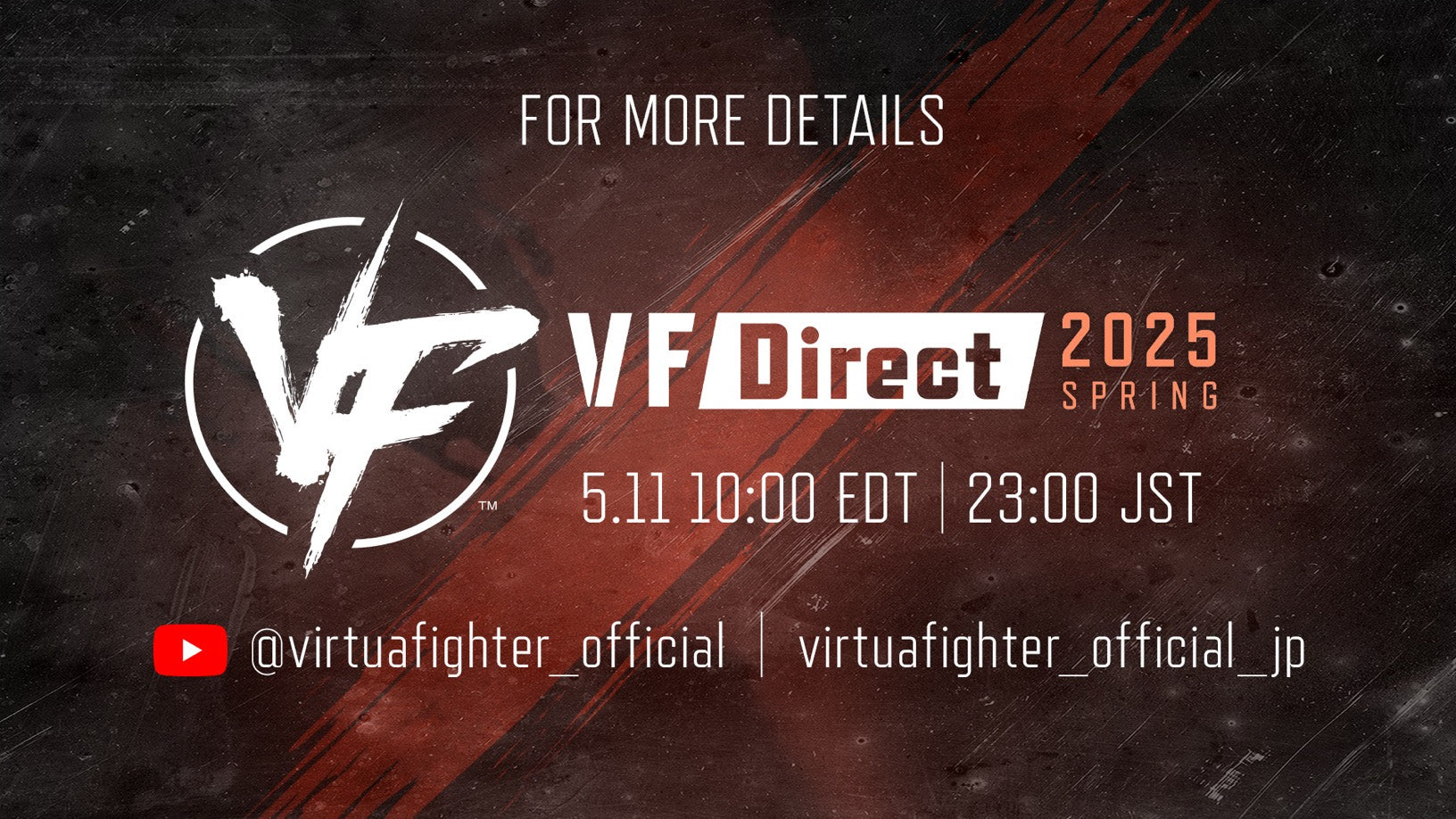 Sintoniza la transmisión VF Direct Spring de SEGA para conocer las novedades de Virtua Fighter