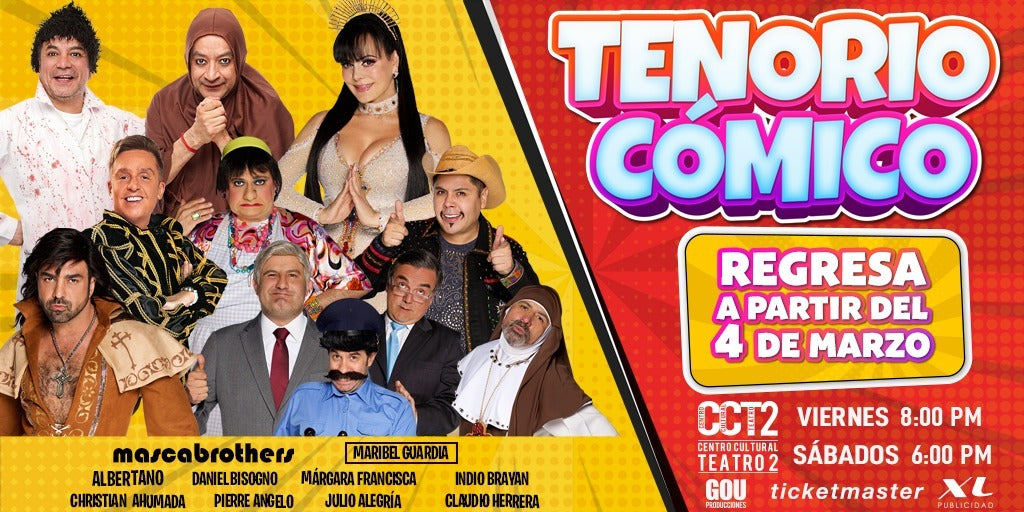 Regresa el nuevo “Tenorio cómico” al Centro Cultural Teatro 2 a partir del viernes 4 de marzo.