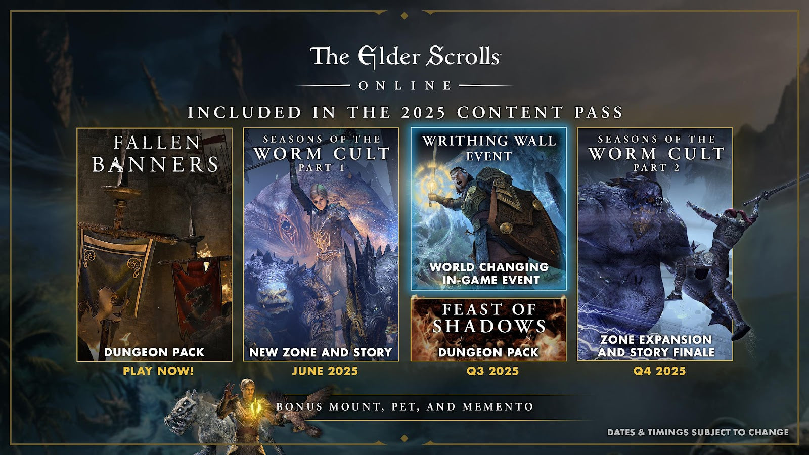 Paquete de mazmorras The Elder Scrolls Online: Feast of Shadows y actualización 47 ya disponibles en PC y Mac