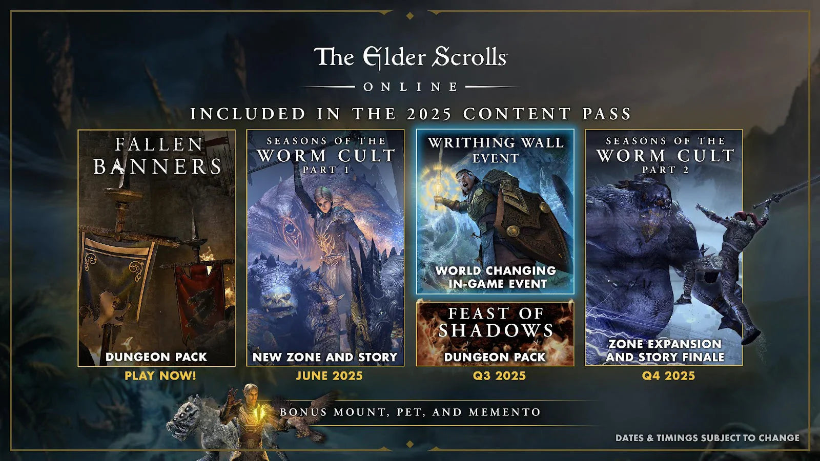Paquete de mazmorras The Elder Scrolls Online: Feast of Shadows y actualización 47 ya disponibles en consolas
