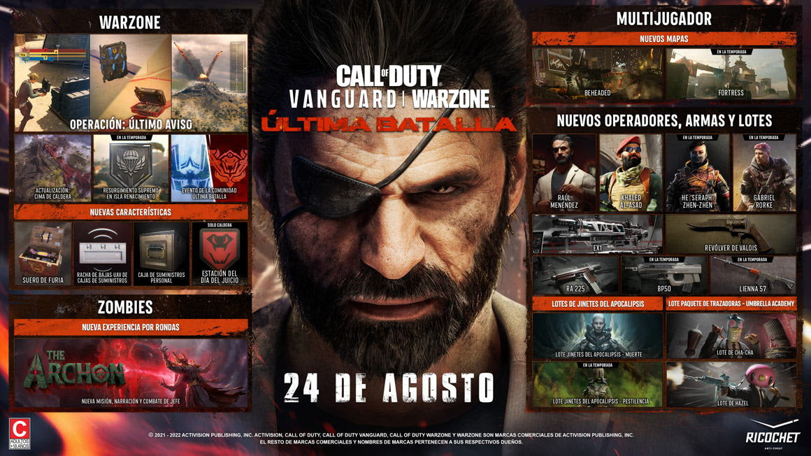 Anunciada Última Batalla, la temporada final de Call of Duty: Vanguard y Warzone