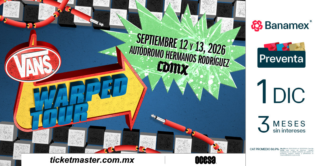 ¡Se anuncian las bandas por día del VANS Warped Tour México!