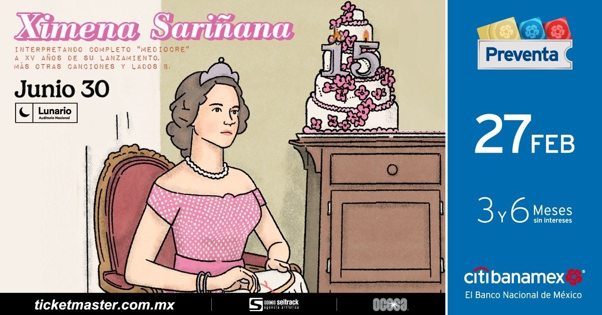 Ximena Sariñana dará show especial por los 15 años de Mediocre