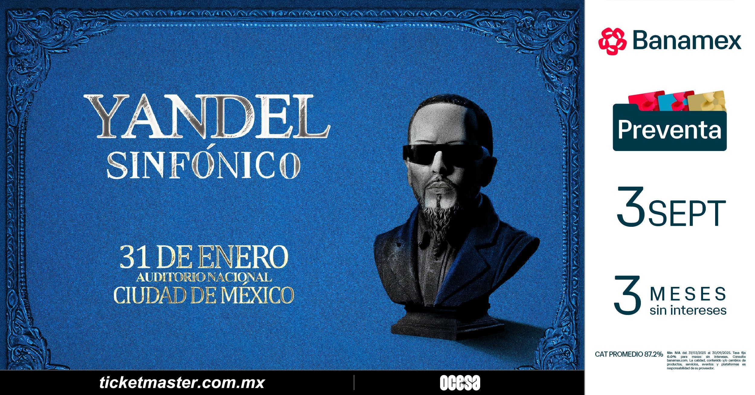 Yandel anuncia show sinfónico en Ciudad de México