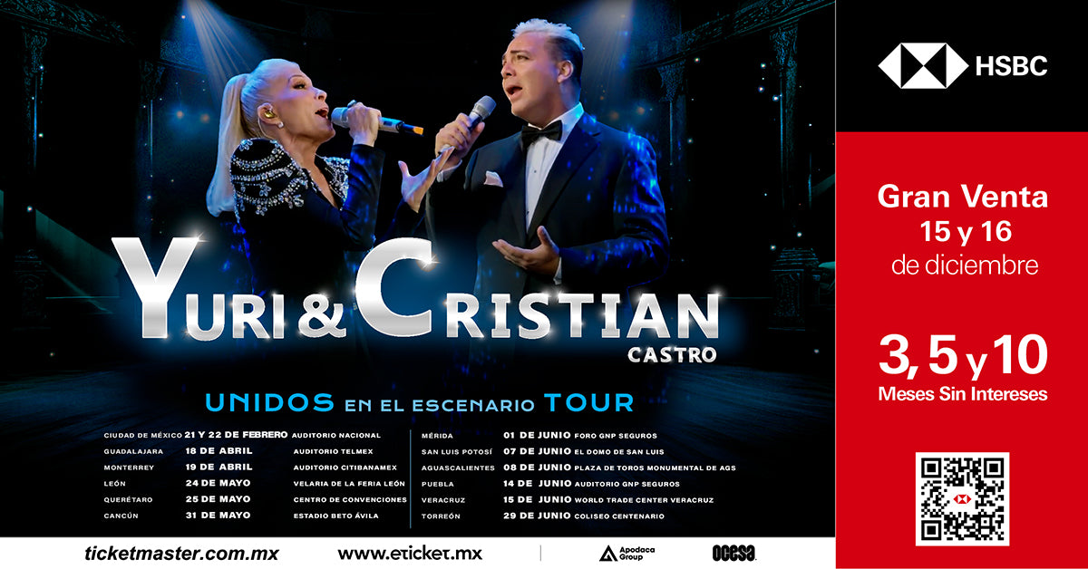 Yuri & Cristian Castro anuncian fechas de su gira en conjunto