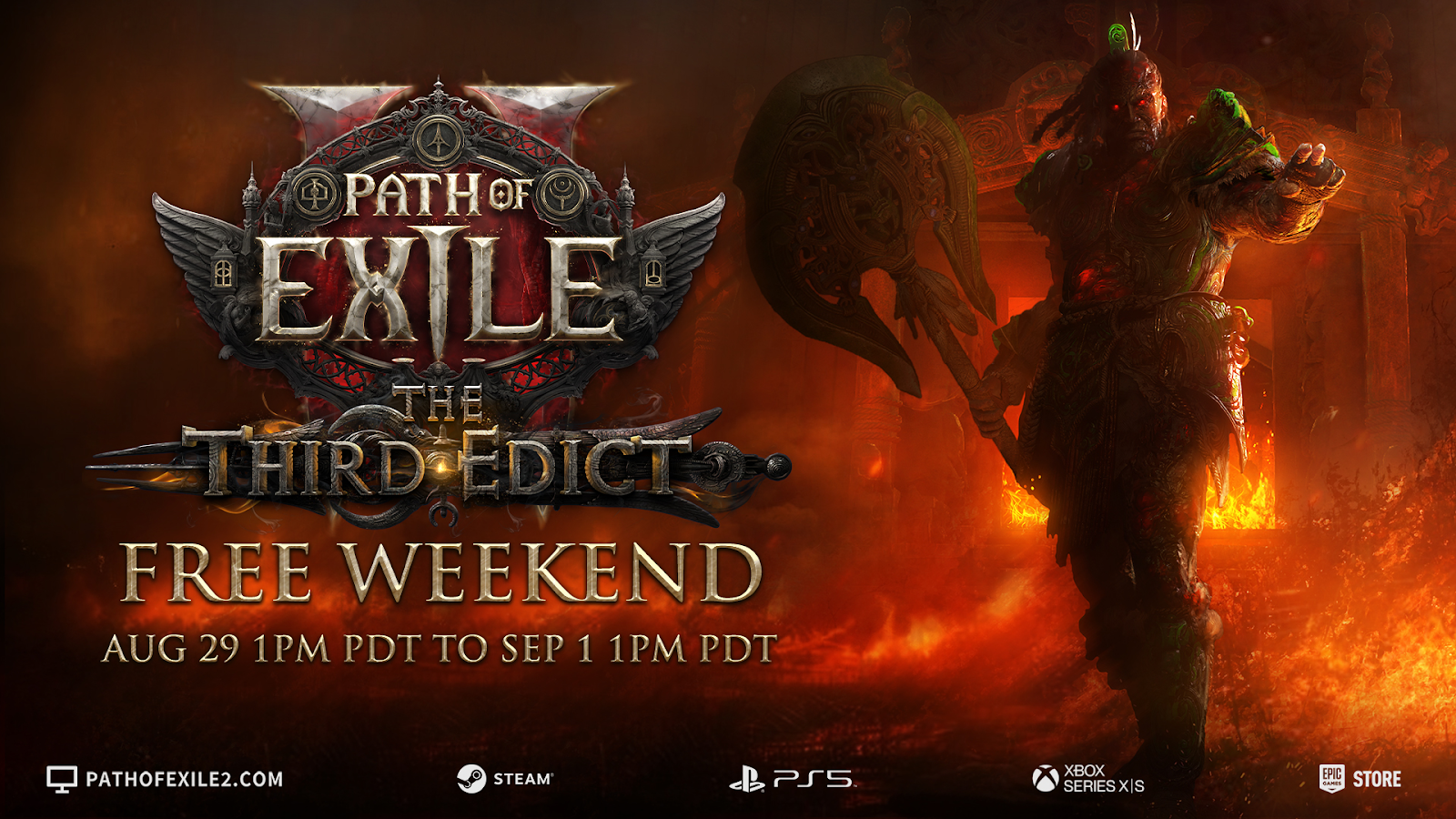 Path of Exile 2 será GRATIS este fin de semana junto con El Tercer Edicto, que se lanza a partir de hoy
