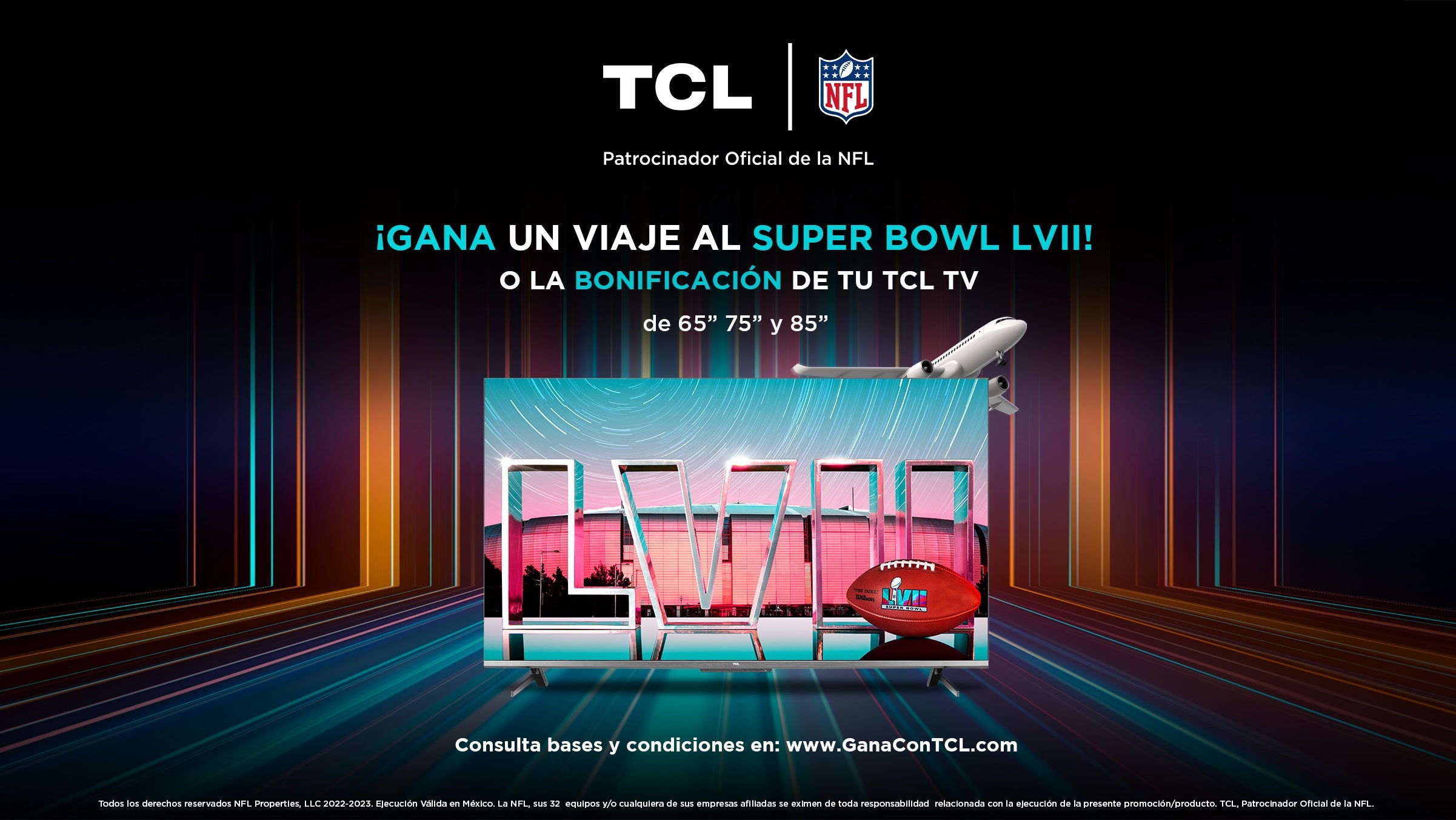 TCL invita a la afición mexicana a competir por dos viajes dobles al Super Bowl LXI