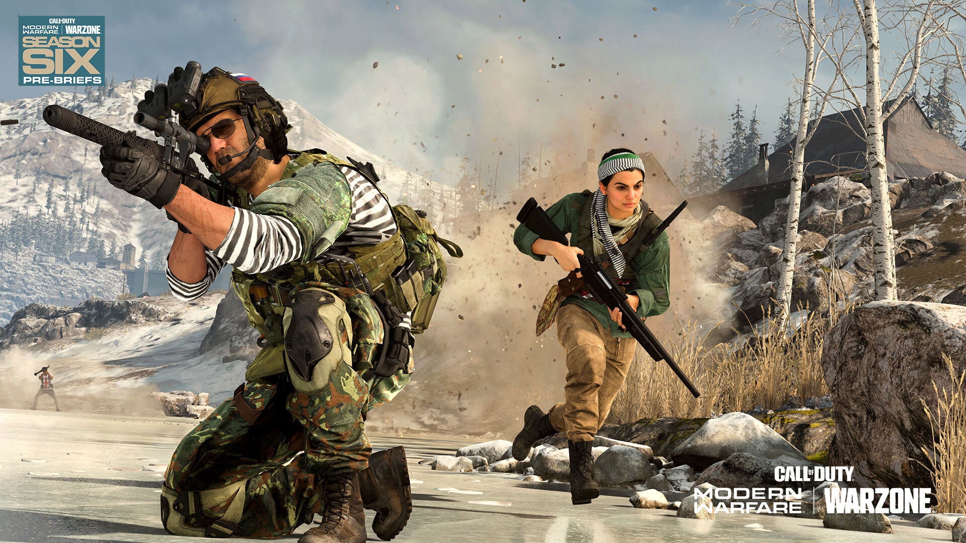 La heroína de la campaña de Modern Warfare®, Farah y el veterano de la serie, Nikolai llegan en el Pase de Batalla de la Temporada Seis