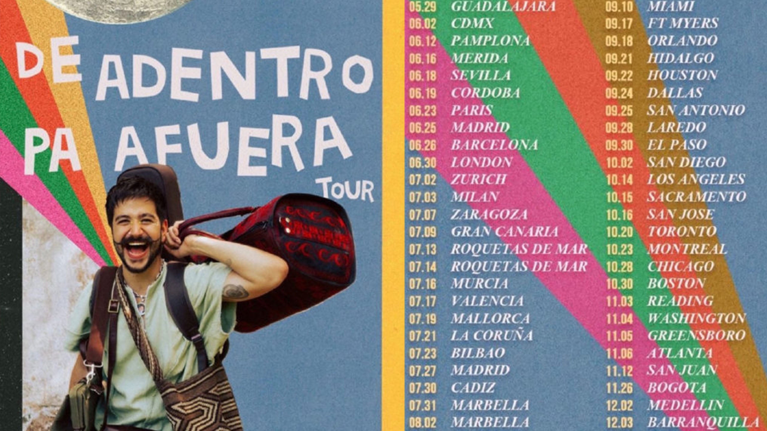 Camilo arranca en México su tour “De Adentro Pa Afuera”