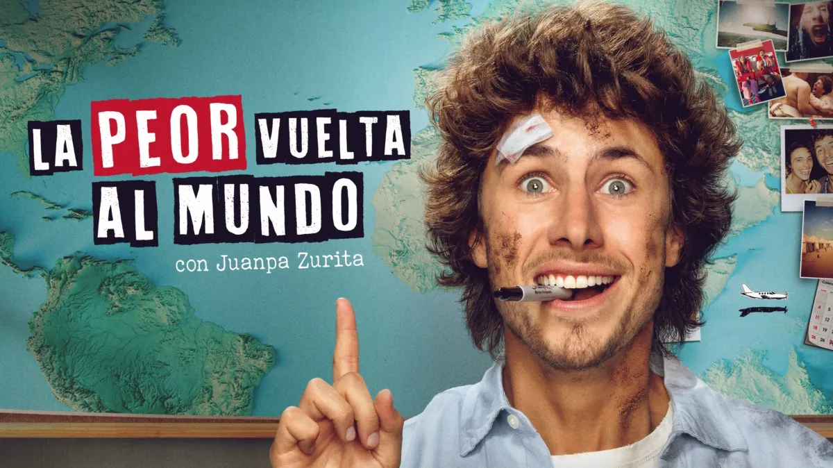 EL VIAJE MÁS CAÓTICO COMIENZA HOY:  YA ESTÁ DISPONIBLE EXCLUSIVAMENTE EN DISNEY+  LA PEOR VUELTA AL MUNDO, EL NUEVO DOCU-REALITY PROTAGONIZADO POR JUANPA ZURITA