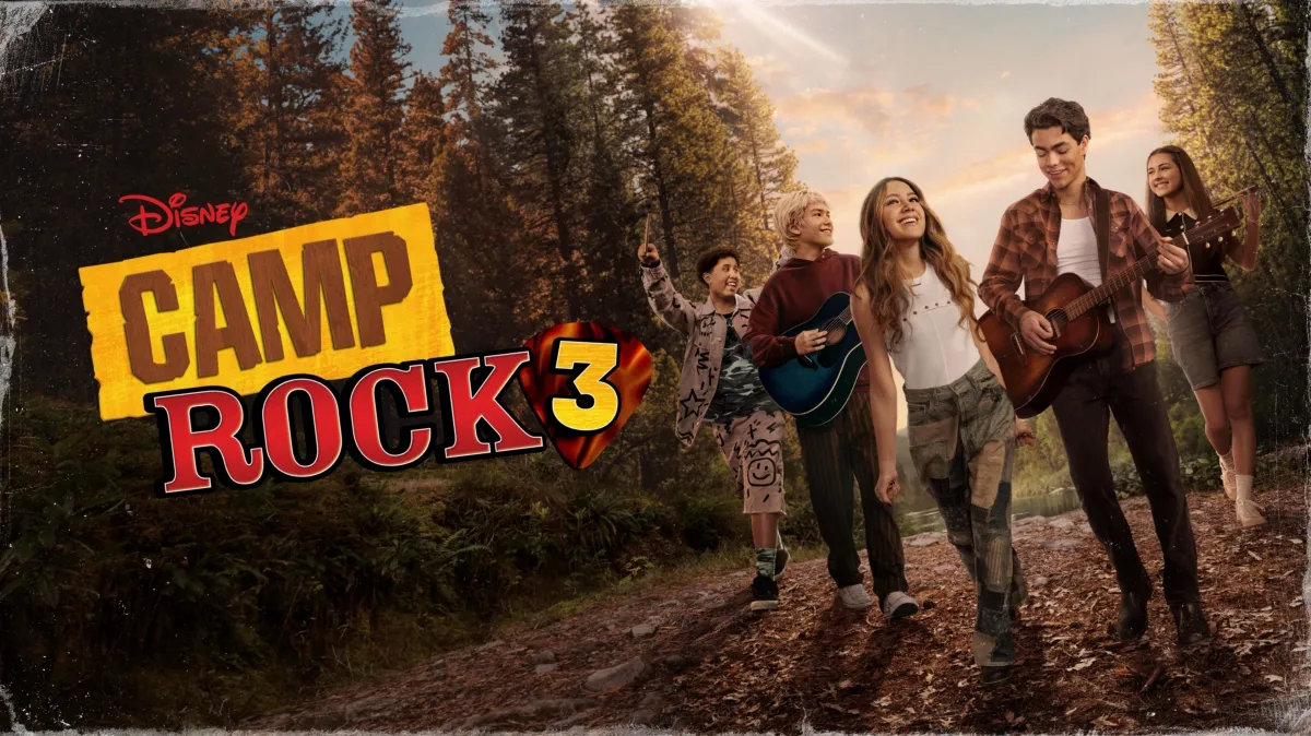 CAMP ROCK 3 ESTRENA EL 14 DE AGOSTO EN DISNEY+ El nuevo adelanto presenta a la próxima generación de rockeros y muestra el primer sencillo, “One Beat Away”, que ya está disponible en plataformas digitales