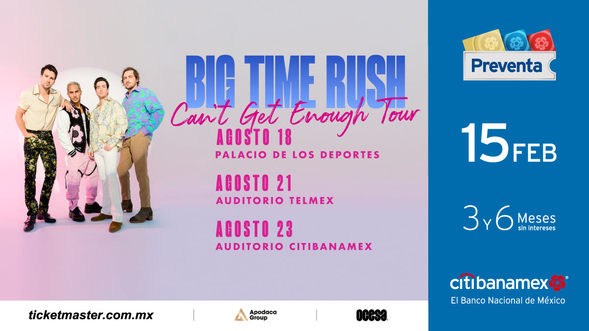 Big Time Rush anuncia su regreso a México con tres conciertos en 2023