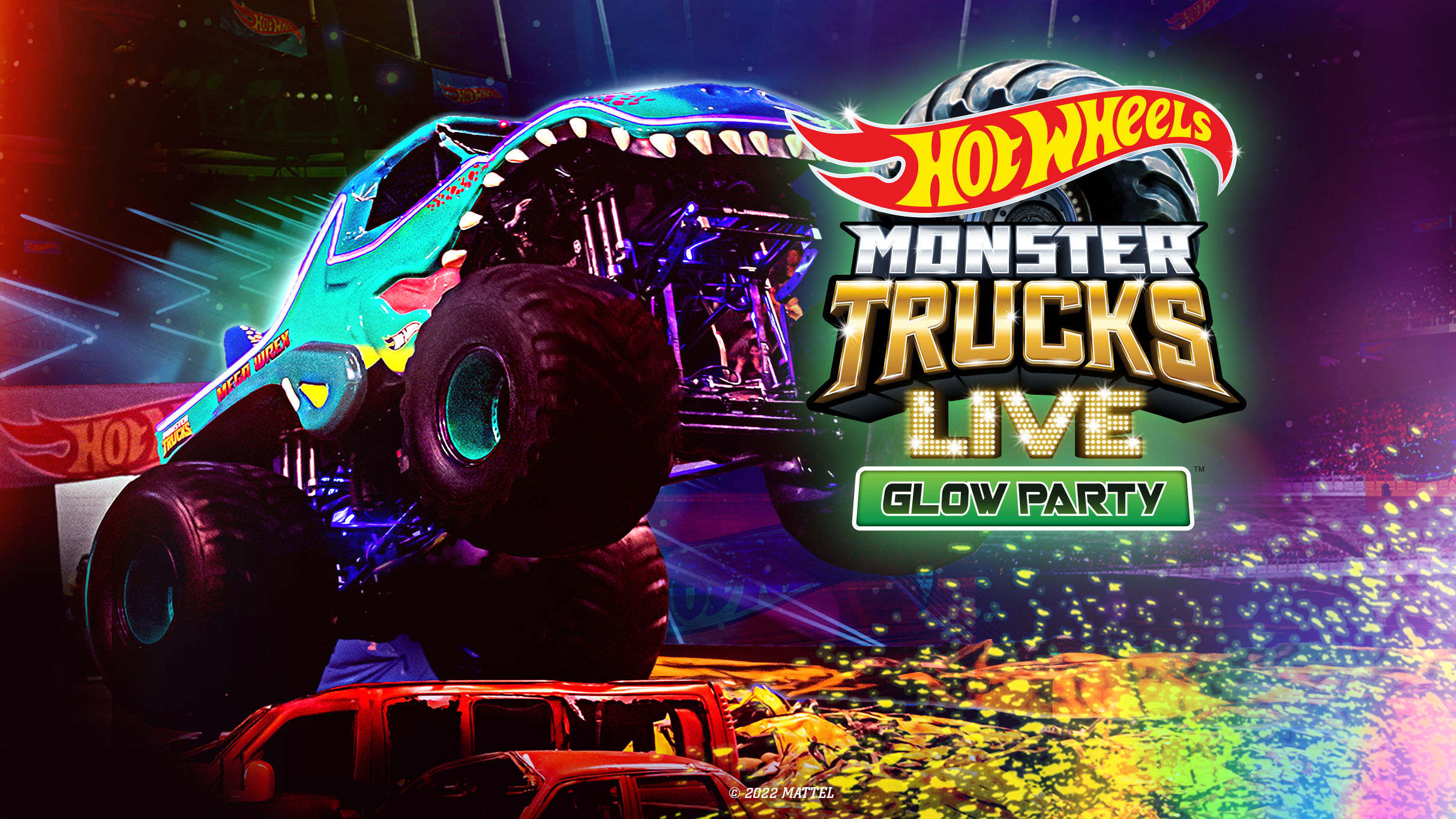 Hot Wheels Monsters Trucks Live Glow Party en la Arena CDMX