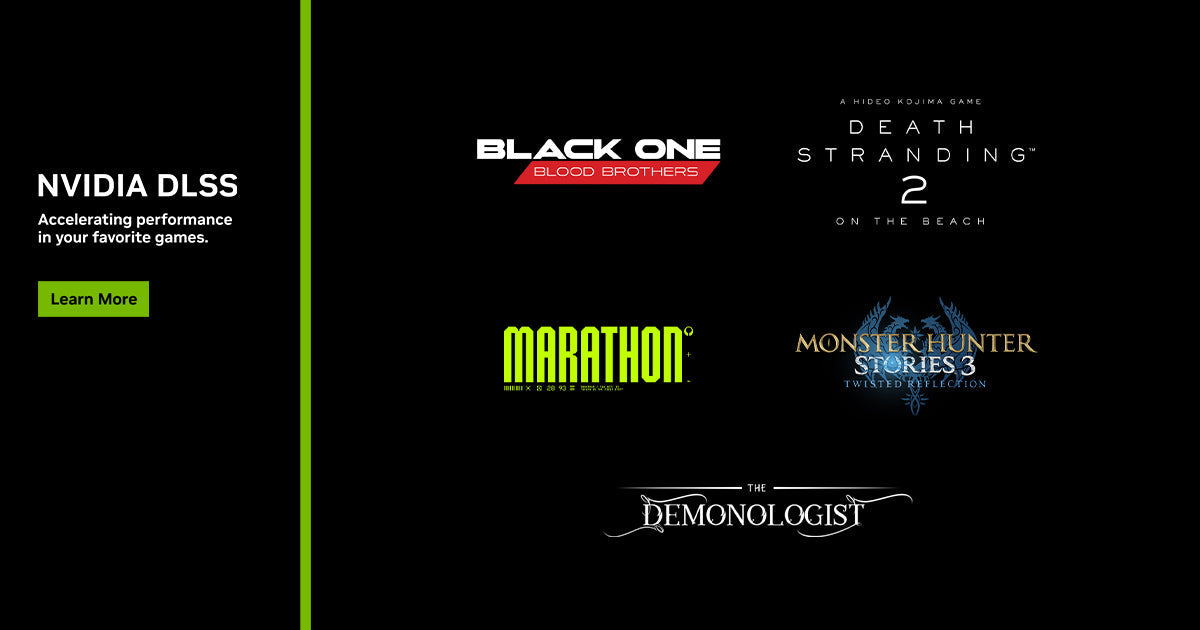 DLSS llega a DEATH STRANDING 2: ON THE BEACH, Marathon y Monster Hunter Stories 3: Twisted Reflection