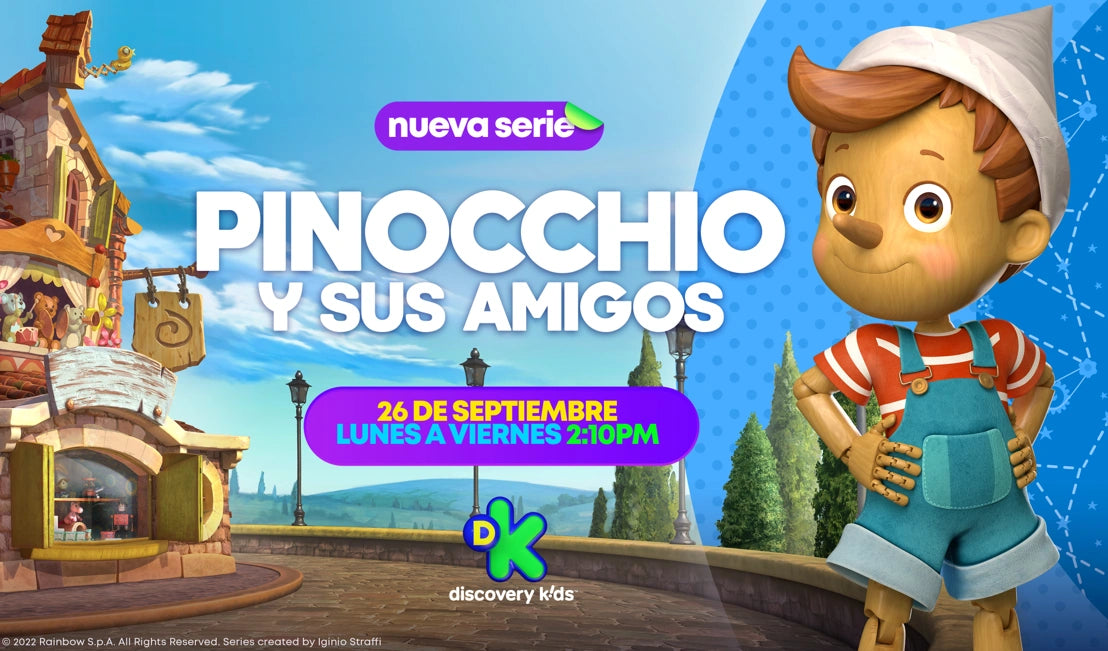 Discovery Kids celebra la amistad con el estreno de la serie animada Pinocho y sus amigos y nuevos episodios de Underdogs United