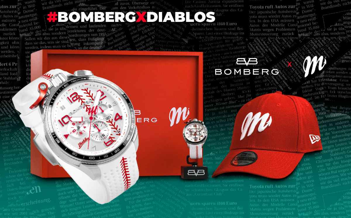 Presentan Diablos rojos X Bomberg un Reloj Exclusivo