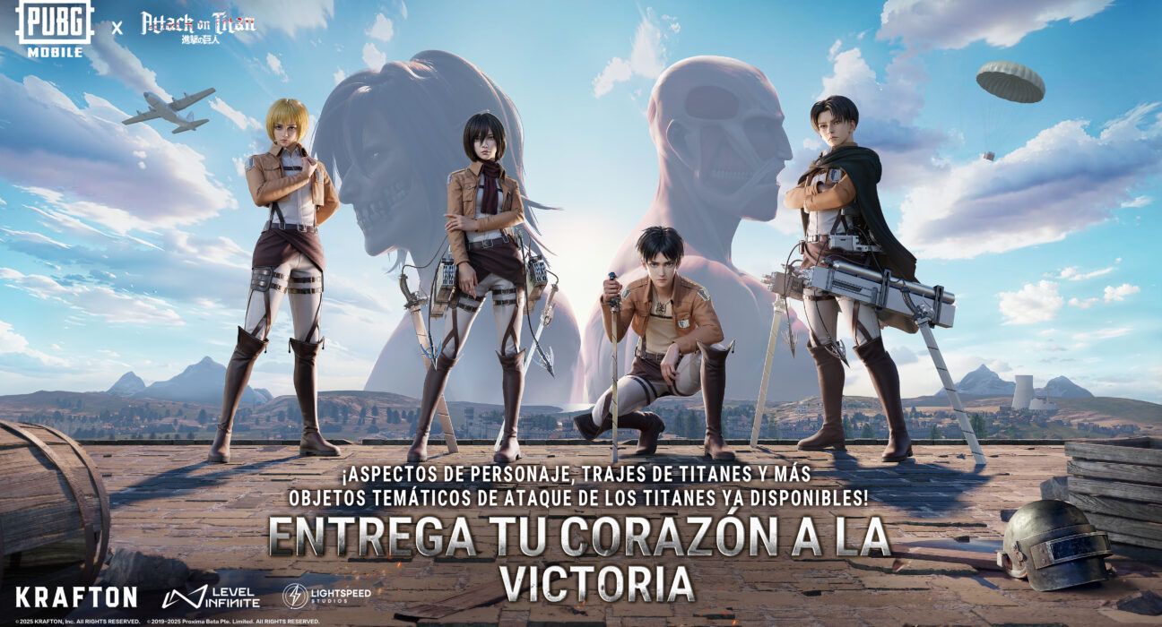PUBG MOBILE presenta un nuevo estilo de tamaño titán en la nueva actualización de colaboración de Attack on Titan