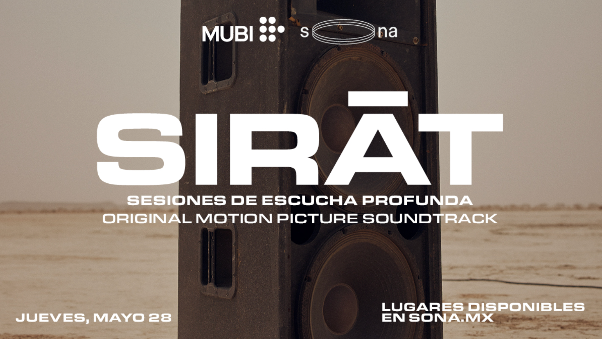 EL SOUNDTRACK DE 'SIRĀT' LLEGA A sona ESTE 28 DE MAYO | ¡LUGARES DISPONIBLES!