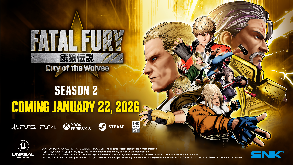 ¡La Temporada 2 de FATAL FURY: City of the Wolves comienza el 22 de enero!
