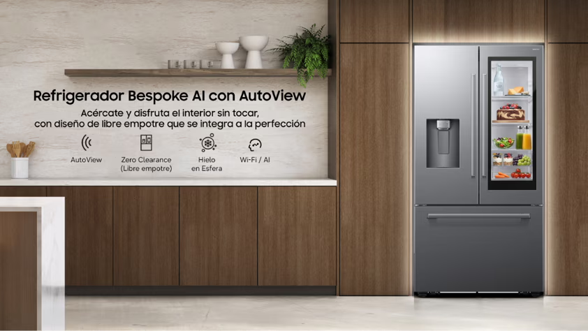 Por primera vez, Compra y Prueba llega a la categoría de línea blanca de Samsung en Latinoamérica con sus refrigeradores Bespoke AI AutoView
