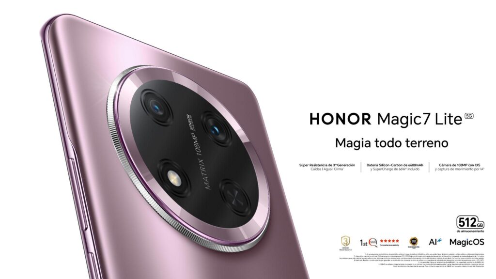 HONOR Magic7 Lite: el líder en resistencia