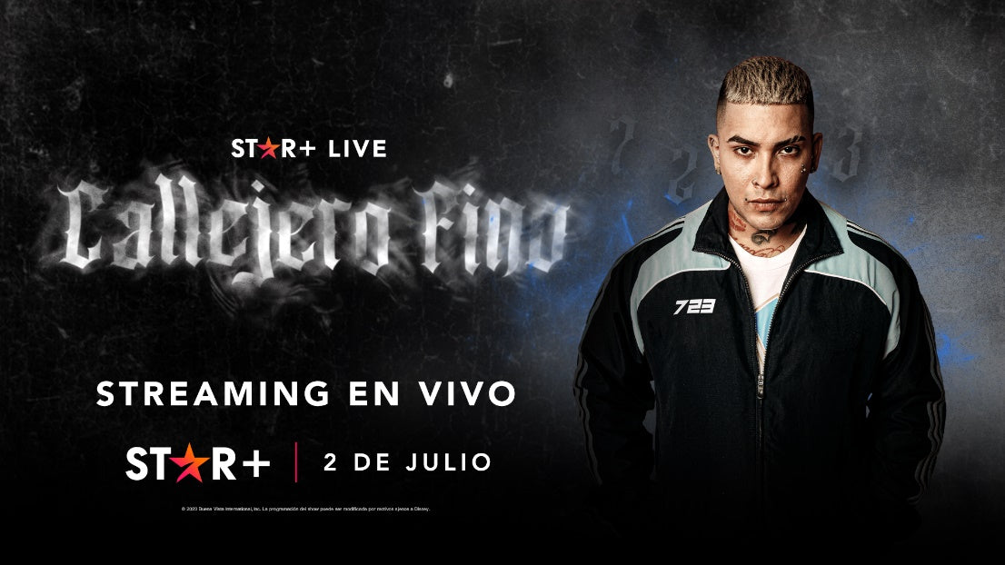 EN UNA NUEVA EDICIÓN DE STAR+ LIVE, EL 2 DE JULIO A LAS 17:30HRS. STAR+ TRANSMITIRÁ EN EXCLUSIVA EL SHOW DE “CALLEJERO FINO”