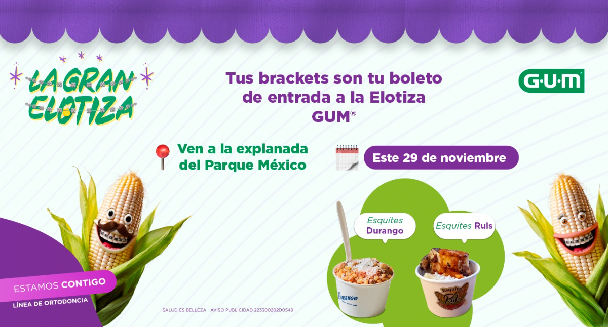 Este fin de semana se realizará “La Gran Elotiza GUM” ¡para personas con brackets!