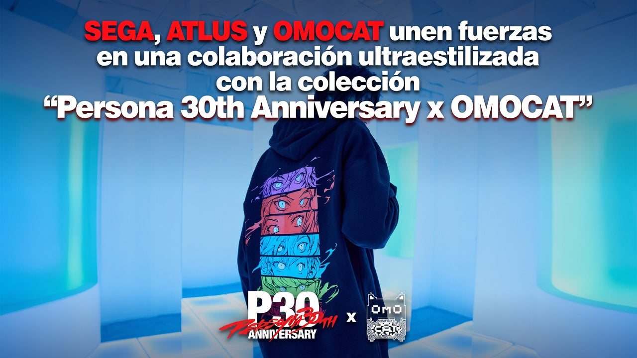 SEGA, ATLUS y OMOCAT unen fuerzas en una colaboración ultraestilizada con la colección “Persona 30th Anniversary x OMOCAT”