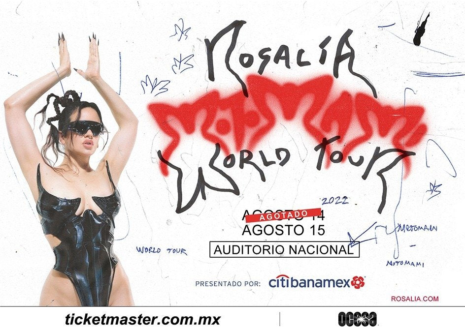 ROSALÍA anuncia segunda fecha en la Ciudad de México de su MOTOMAMI WORLD TOUR después de agotar las entradas para su primera presentación