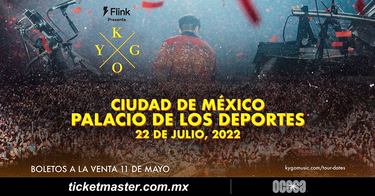 KYGO Presentado por Flink: ¡Un show épico que hará temblar el Palacio de los Deportes